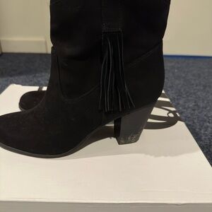 Black Suede Women's Boots